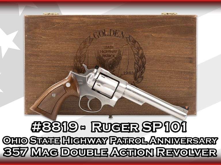 Ohio State Highway Patrol Anniversary  Ruger SP101  357 Mag  Double Action Revolver