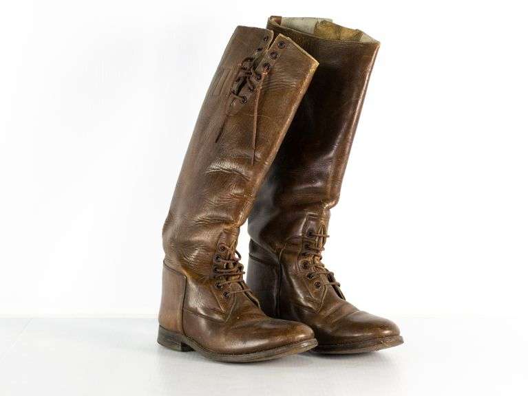 Military Cavalry Leather Boots