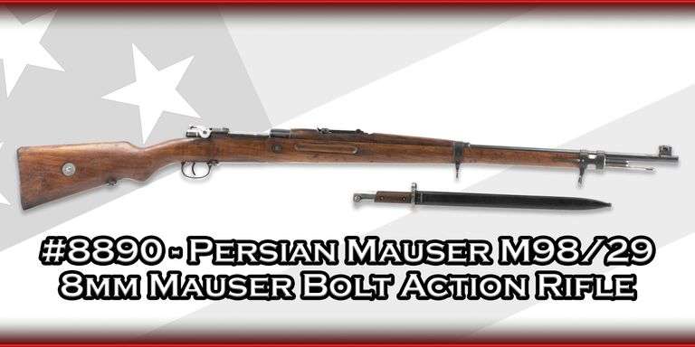 Persian   Mauser M98/29  8mm Mauser  Bolt Action Rifle