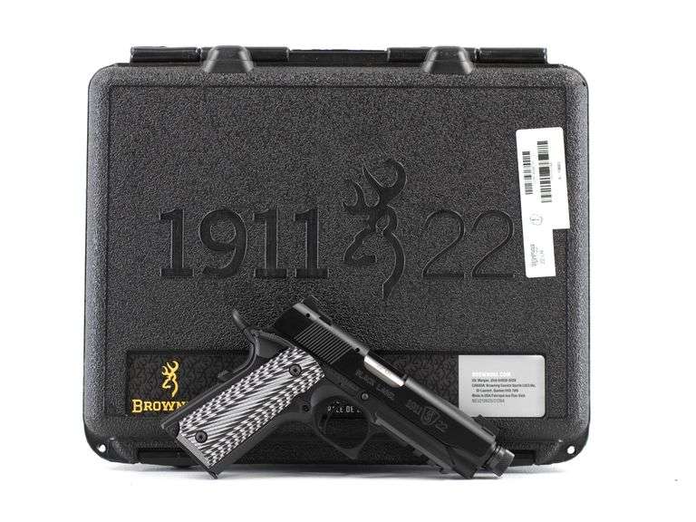 Browning  Black Label 1911  22 Lr  Semi Auto Pistol