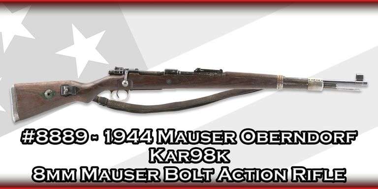 1944 Mauser Oberndorf   Kar98k  8mm Mauser  Bolt Action Rifle