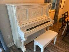 White Painted Piano
