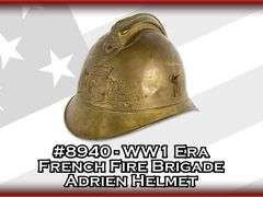 WW1 Era French Fire Brigade Adrien Helmet