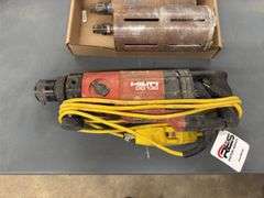 HILTI DD130 Coring Drill with 3”, 3.5”, 5” Bits