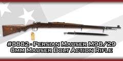 Persian  Mauser M98/29  8mm Mauser  Bolt Action Rifle