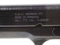 1953 Romanian   TTC  7.62x25 Tokarev   Semi Auto Pistol