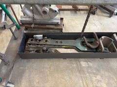 Massive Greenlee Pipe Bender w/ (4) Bending Shoes & Accessories