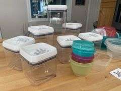 Foodsaver Canaster Set w/ Assorted Tupperware
