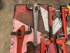 Assortment of Pipe Wrenches