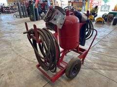 Mobile Sand Blasting Unit w/ Breath Cool Air Unit