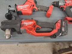 Cordless Milwaukee1/2 in. Drill, Hackzall Reciprocating Saw, and Drill