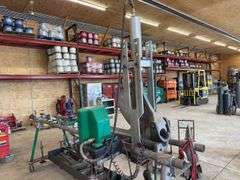 Massive Greenlee Pipe Bender w/ (4) Bending Shoes & Accessories