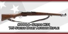Swiss  K31  7.5 Swiss  Bolt Action Rifle
