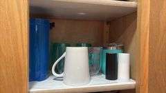 Assorted Cups, Mugs, & Magic Bullet Blender
