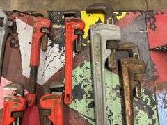 Assortment of Pipe Wrenches