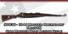 1944 Mauser Oberndorf   Kar98K  8mm Mauser  Bolt Action Rifle