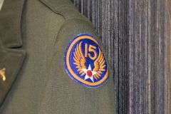 WWII USAAF 15th Division Military Police Uniform