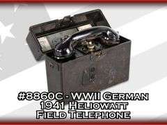 WWII German 1941 Heliowatt  Field Telephone