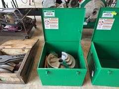 (2) Greenlee Storage Boxes