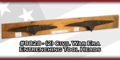 (2) Civil War Era Entrenching Tool Heads