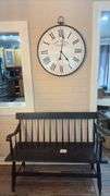 24” Old Town Clock & 45” Wooden Bench