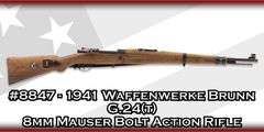 1941 Waffenwerke Brunn  G.24(t)  8mm Mauser  Bolt Action Rifle