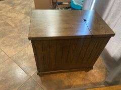 (2) Wooden Drawered End Tables w/ Charging Ports & Outlets