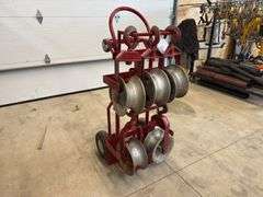 Custom Made Cart w/ Wire Sheave Pulleys