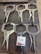(6) Welding Vise Grip Pliers