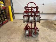 Custom Made Cart w/ Wire Sheave Pulleys