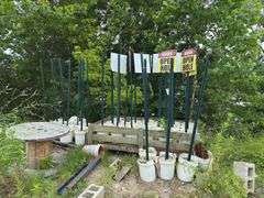 (32) Open Hole Signs and Posts