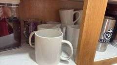 Assorted Cups, Mugs, & Magic Bullet Blender