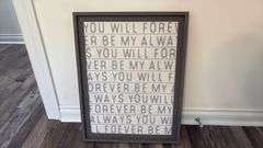 21” X 27” Picture Sign & 31” X 25” Painting