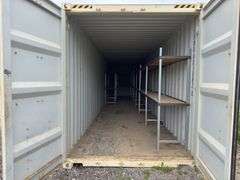 40’ Shipping Container w/ Welded In Shelves