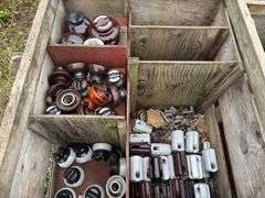 3 Pallets of Wire Insulators & Rigging Hardware