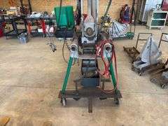 Massive Greenlee Pipe Bender w/ (4) Bending Shoes & Accessories