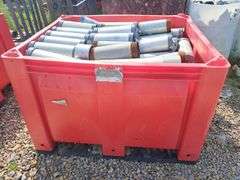 Tote of 12” X 4.5” Pre-Cut Pipe Connectors