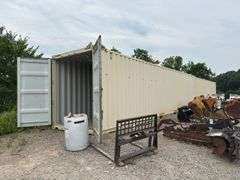 40’ Shipping Container w/ Welded In Shelves