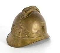 WW1 Era French Fire Brigade Adrien Helmet