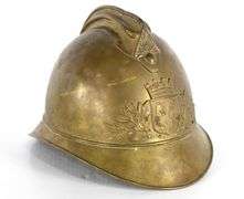 WW1 Era French Fire Brigade Adrien Helmet
