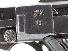 1938 Mauser S/42  Luger P-08  9mm  Semi Auto Pistol