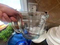 Pyrex, Pampered Chef’s Measuring Cups & Assorted Plates & Bowls