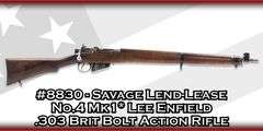 Savage  Lend-Lease No.4 Mk1* Lee Enfield   .303 Brit  Bolt Action Rifle