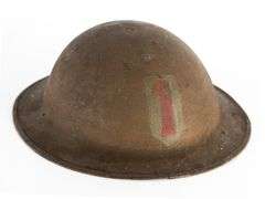 WWI Era "Big Red One" Doughboy Helmet