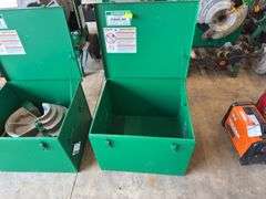 (2) Greenlee Storage Boxes
