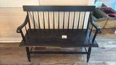 24” Old Town Clock & 45” Wooden Bench
