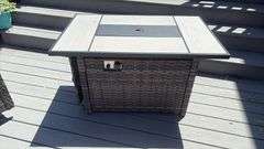Gas Fireplace/Table