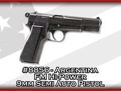 Argentina  FM Hi-Power  9mm  Semi Auto Pistol