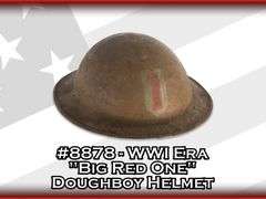 WWI Era "Big Red One" Doughboy Helmet