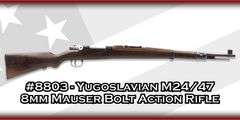 Yugoslavian  M24/47  8mm Mauser  Bolt Action Rifle